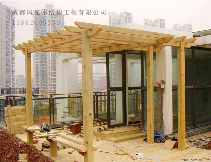 防腐花架