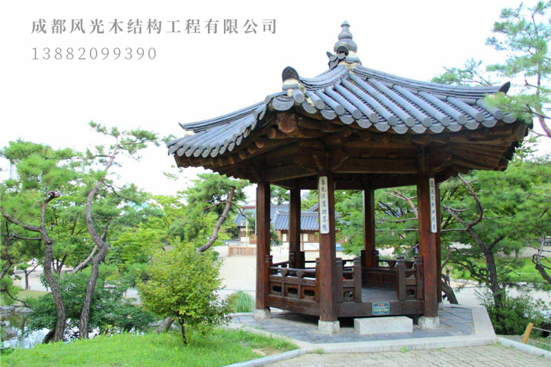 亭廊木亭子